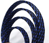 Vista 16 de Funda de cable de alambre expandible PET de 30 pies (1/2 pulgada, negro)