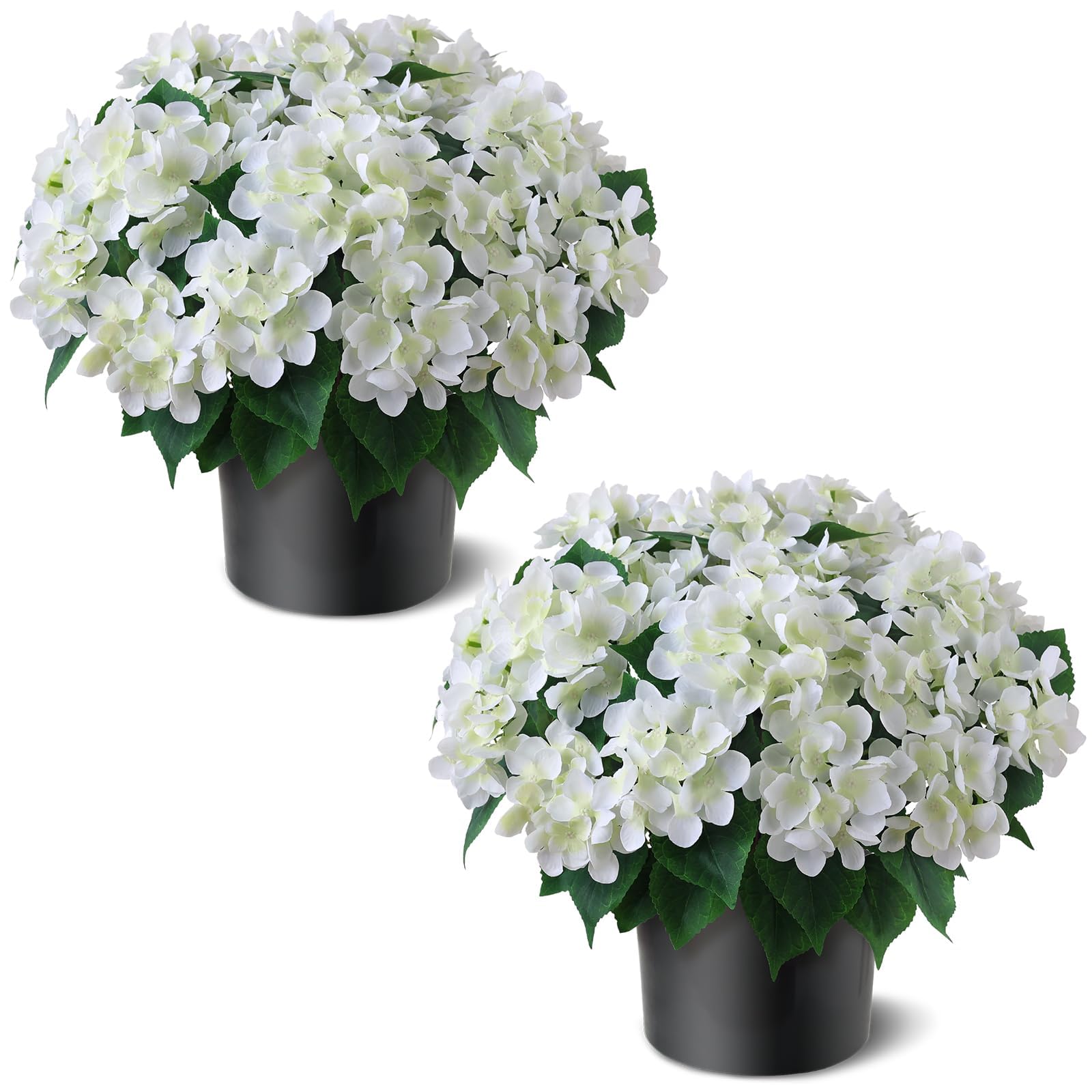 FOTEEWL Artificial Hydrangea Topiary