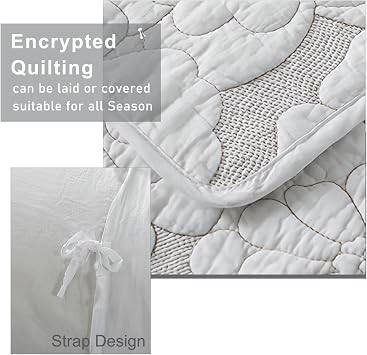 King Size Queen Quilted Bedspread Quilted Bedding Fitted Bedspread Floral Bedspread Twin Bed Spreads Quilted Blankets Queen Size Coverlet(230 * 250cm/91