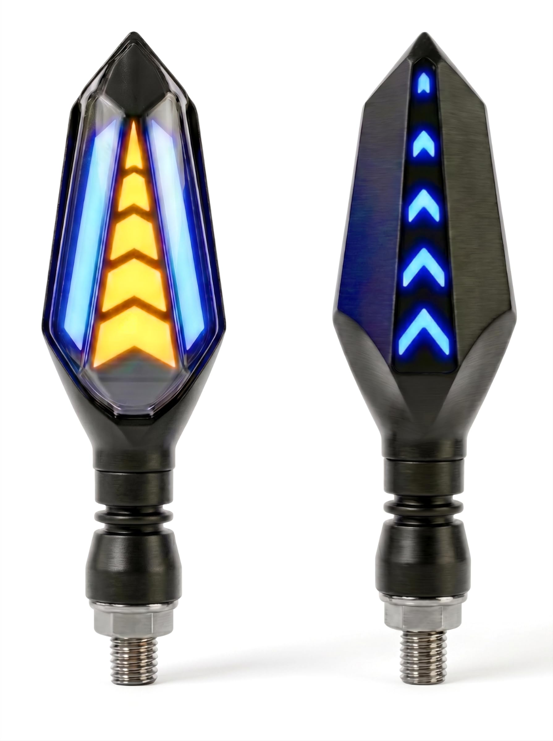 MAURIZEN Arrow Running LED Indicators with Blue DRL Compatible for KTM | YAMAHA | KAWASAKI | BAJAJ | HONDA | UNIVERAL FOR ALL BIKES (Pack of 2)-image-43