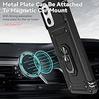 Vista 4 de Funda para Motorola Moto G Power 5G con cubierta deslizante para cámara, protector de pantalla HD [prueba de caídas de grado militar] Soporte