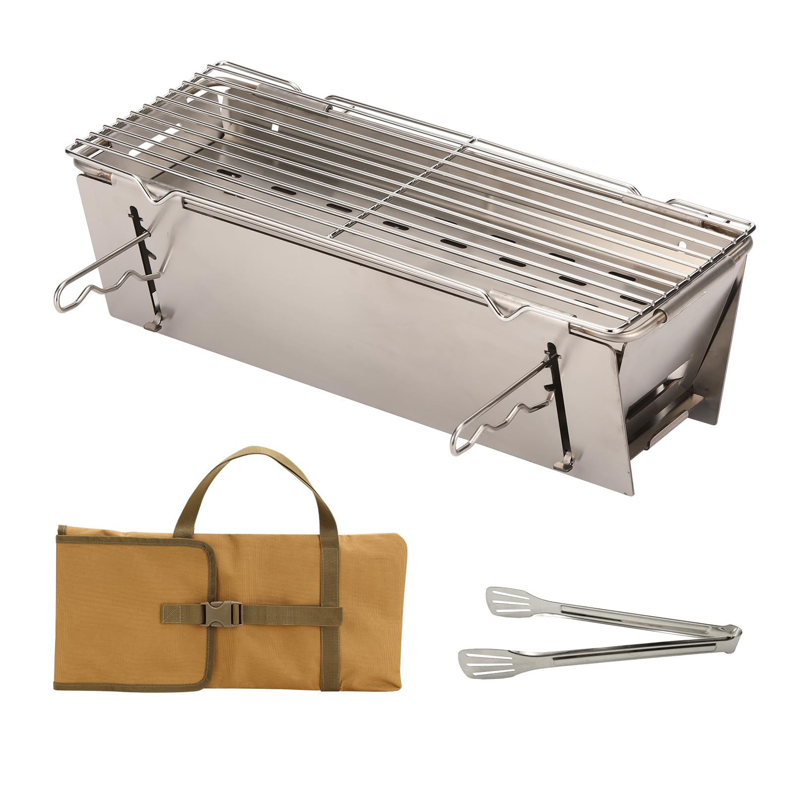 Photo 1 of TADA Small Stainless Steel Foldable Mangal Grill