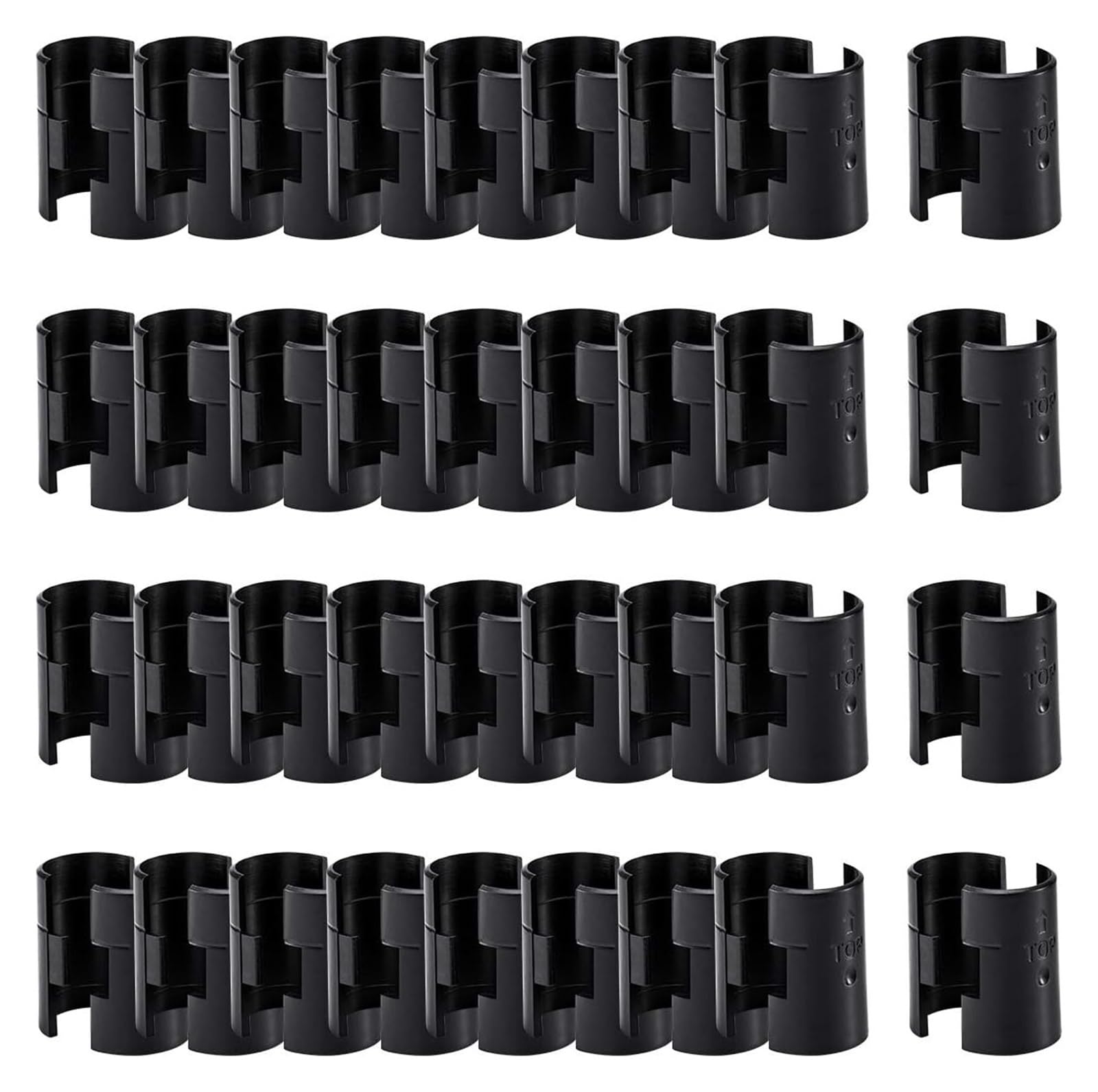 Wire Shelf Clips 50Pcs Wire Shelf Clips for 1" Post Rack Lock Clip Replacements for Metal Shelving Sleeves System, Plastic Pa for Shelf Plastic Bracket Support Clips