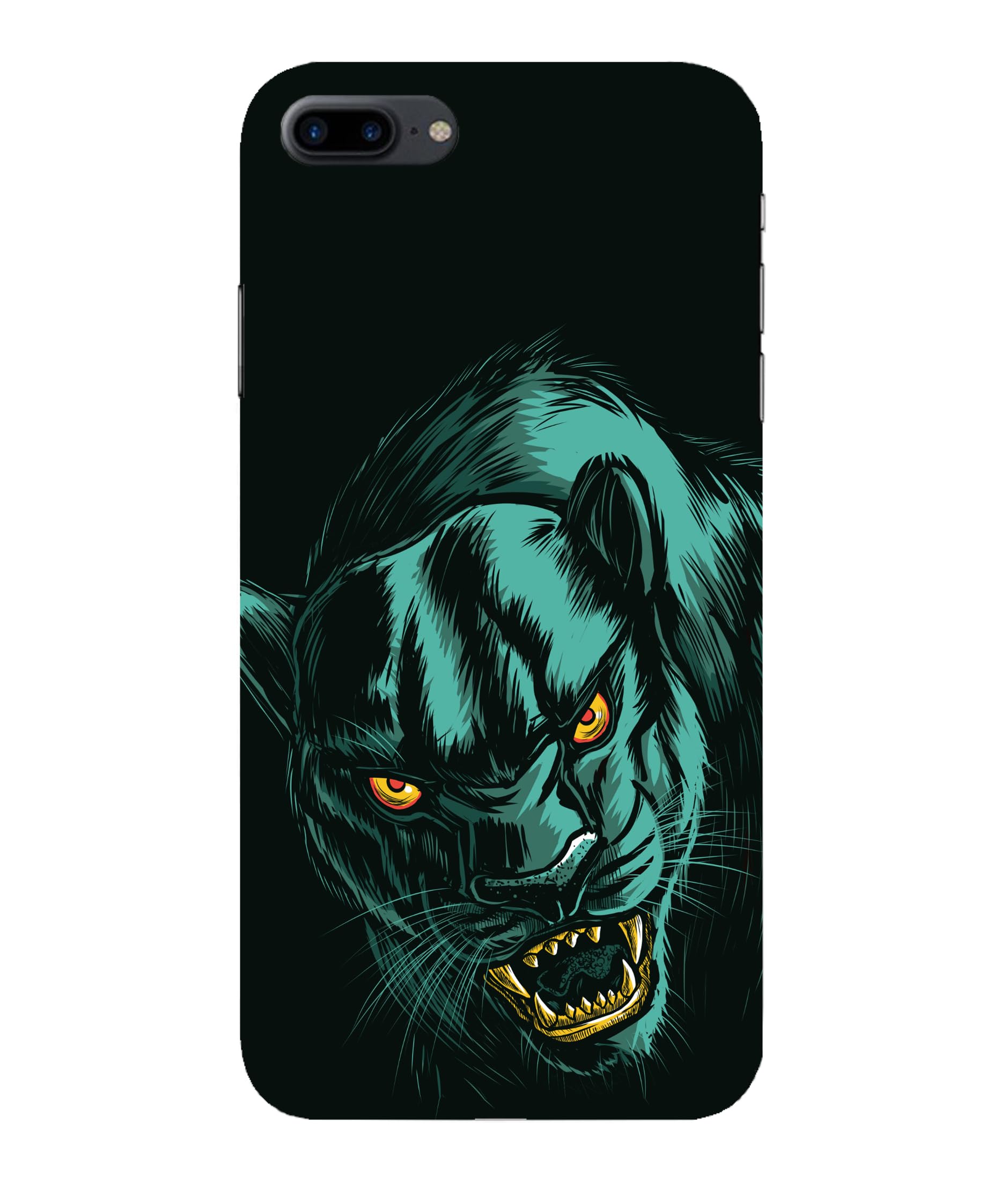 TrishArt Premium ''Angry Wolf'' Printed Hard Mobile Back Cover & Case for iPhone 8 Plus/iPhone 8+, Designer | Protective & Premium Cover & Case