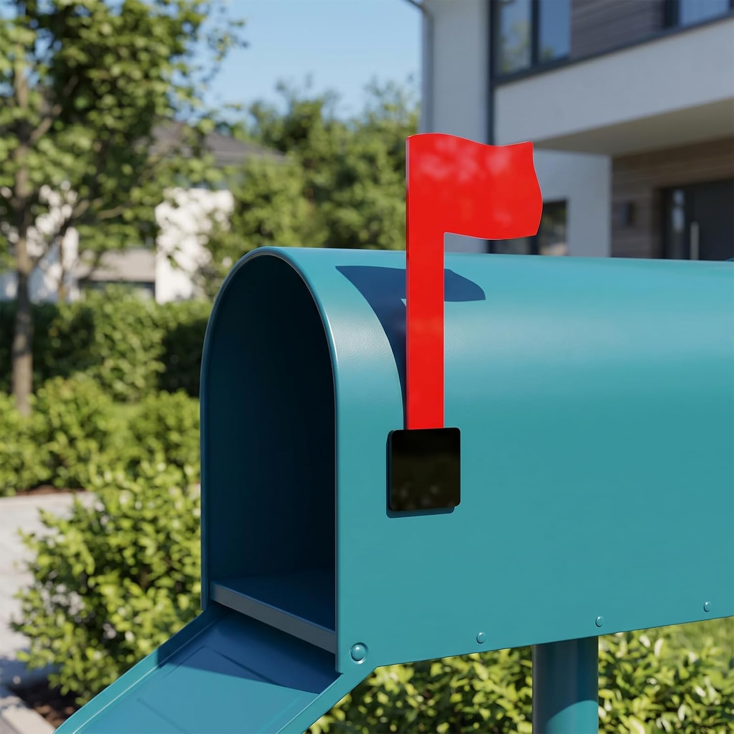 2 Pcs Mailbox Flag, Replacement Red Flag Kit for Wall Mount Mailboxes
