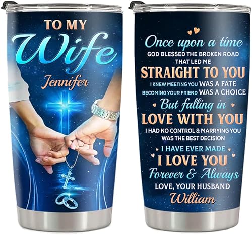 Pawfect House Once Upon A Time, vasos de acero inoxidable personalizados, aniversario, regalos de cumpleaños para mujeres, esposa, regalos de amor