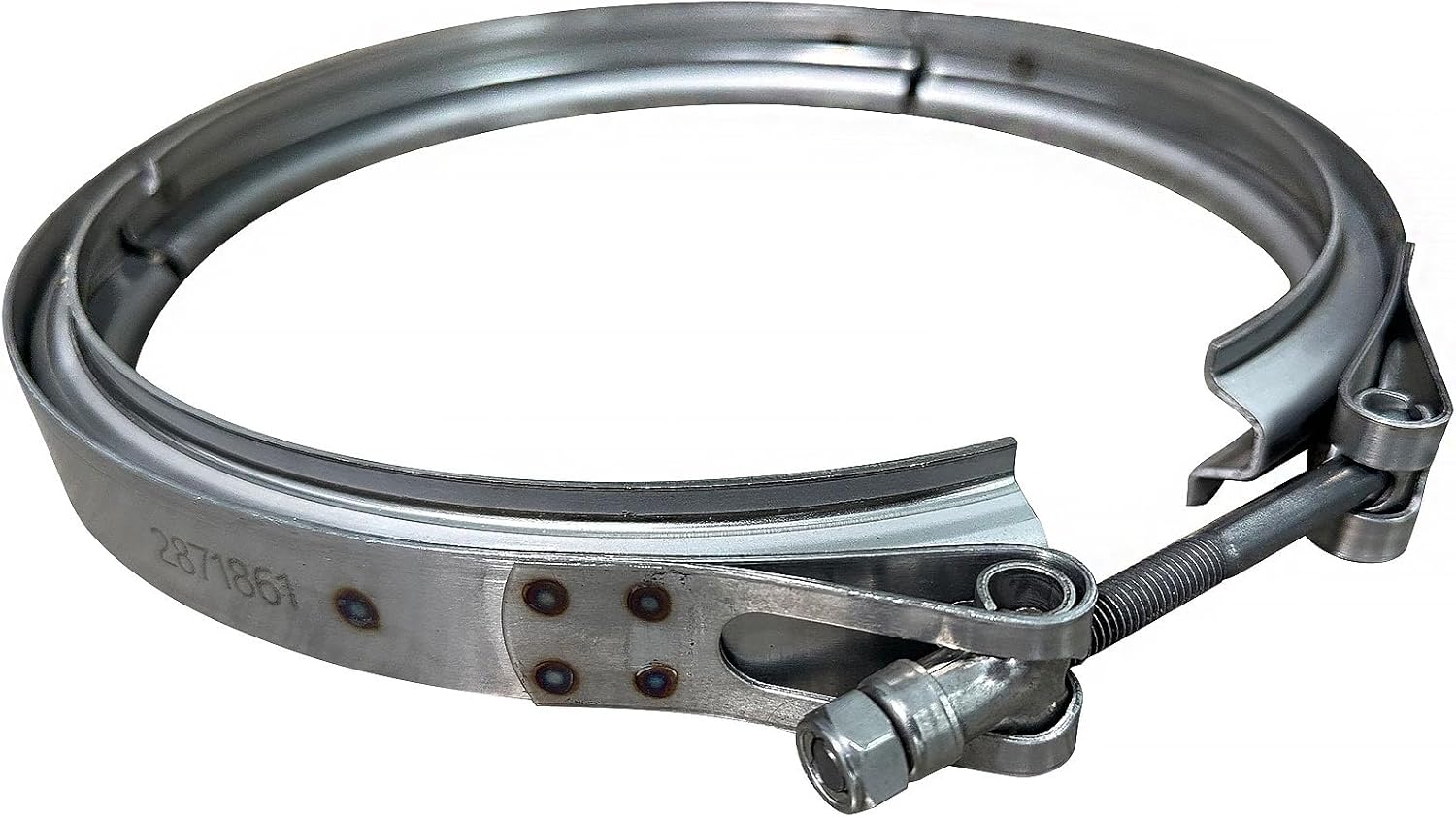 BST BSSP DPF Filter Clamp V-Band Clamp Replacerment for Cum-mins ISB Engines Replace# 2871861 674-9030, Used Primarily on EPA13 Automotive 6.7 Liter ISB/QSB Engines