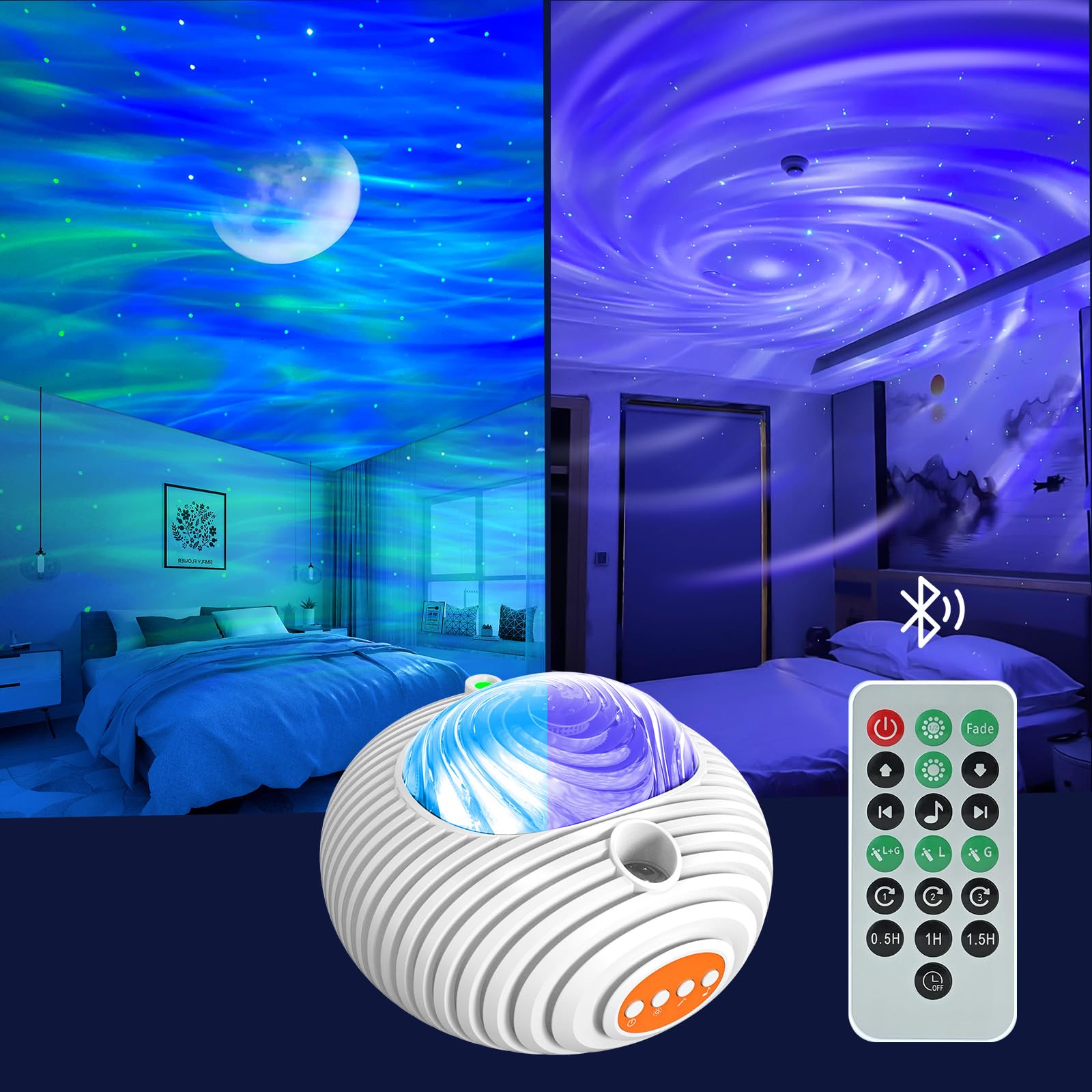 Sternenhimmel Projektor Bluetooth Nightlight 14 Farb Lichtmodi Kinder Erwachsene