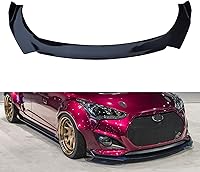 Vista 10 de x xotic tech Alerón Labio Universal para Parachoques Delantero Spoiler Barbilla Divisor Difusor Protector Ala Guardabarros Moldura Kit de Carrocería