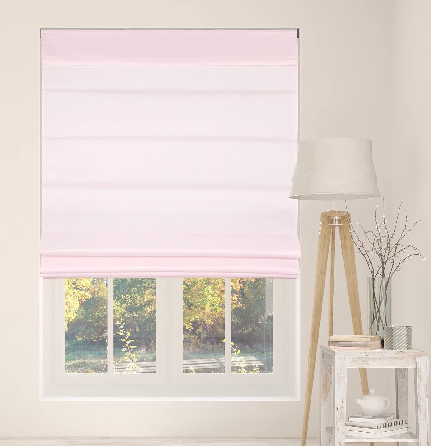 Arlo Blinds Cordless Fabric Roman Shades Light Filtering