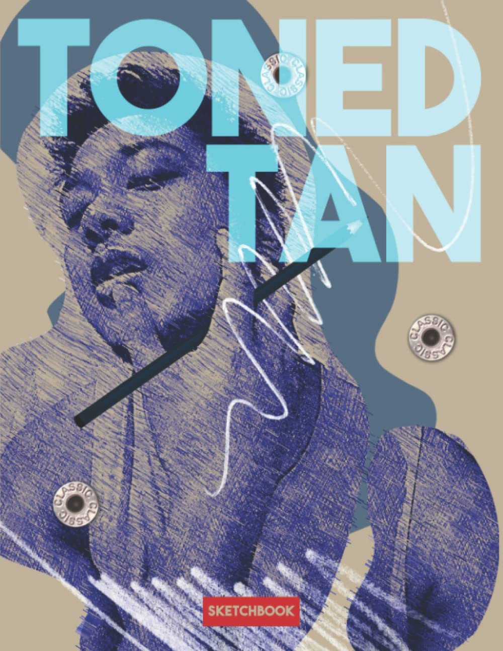 Toned tan Sketchbook: 8.5x11 inches, 3 level of toned tan paper from LIGHT TONED, MEDIUM TONE and FULL TONED TAN, 80 pages, 90gsm paper thick, book bound.