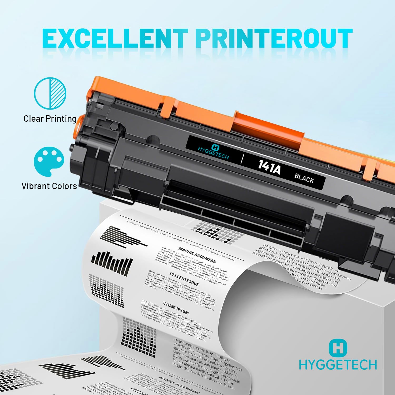 141A Toner Cartridges with Chip Replacement for HP 141A W1410A Toner Cartridges 141X W1410X Toner Work with HP LaserJet M110w M110 MFP M139 M139w M140 M140w Printer (2Black) — view 5