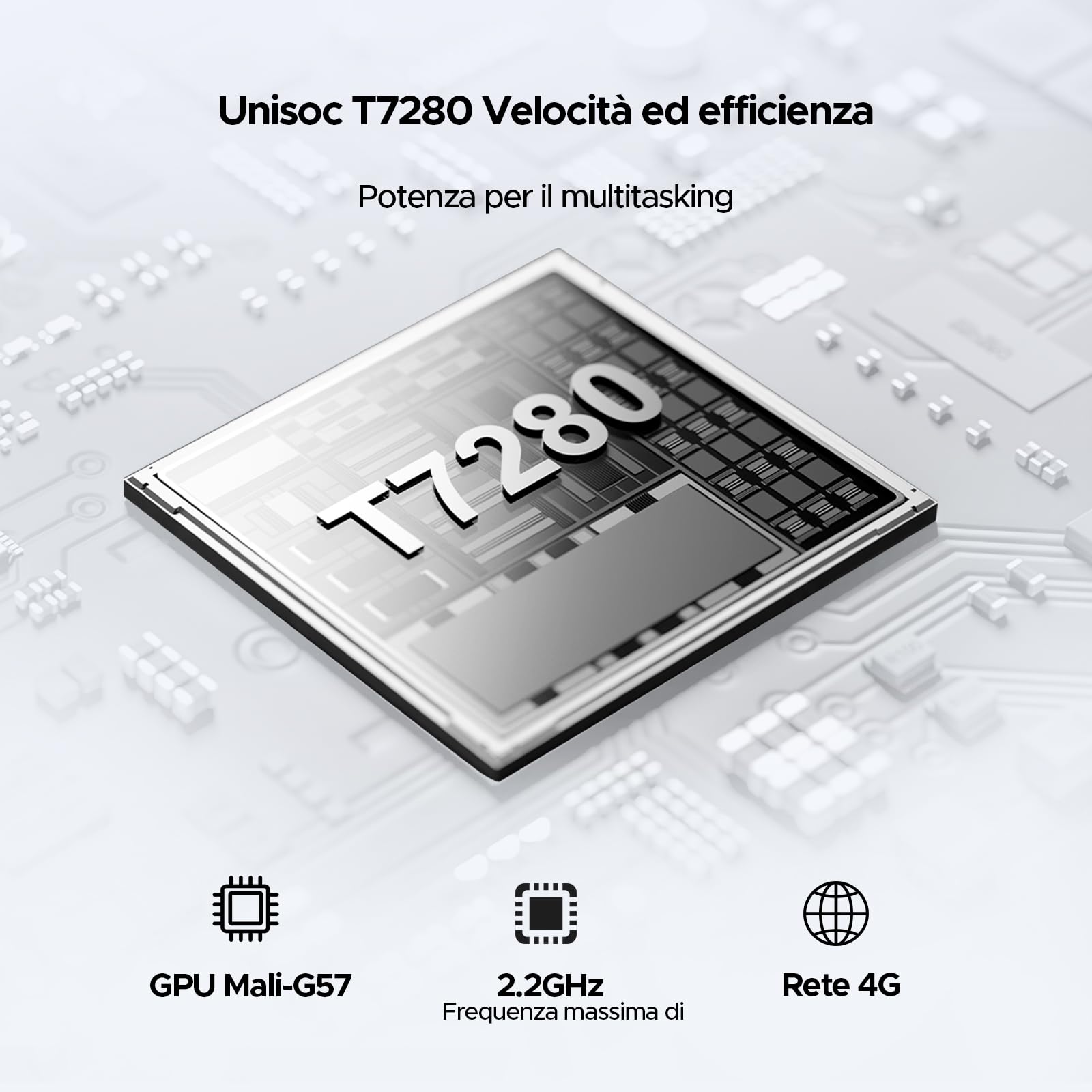 DOOGEE Tab G6 Max Android 16 Tablet 13.4 Pollici, 7.7mm Ultras Ottil, 4G LTE, UNISOC T7280 Tablet con Sim, 11000mAh+18W, 32GB+256GB, OTG, Due Schede SIM+TF, Dual Speakers, 13MP 90Hz Face Unlock, Nero