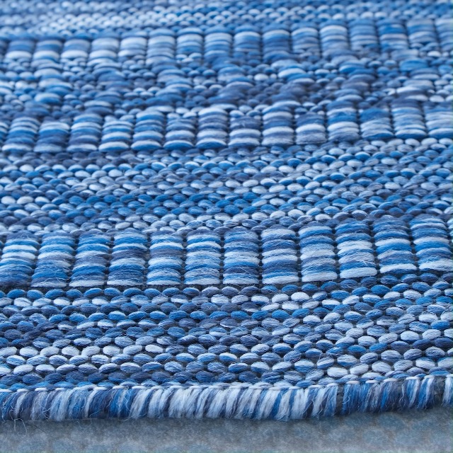 Tapete texturizado Diana plegable azul 5x7 para interior y exterior miniatura 7