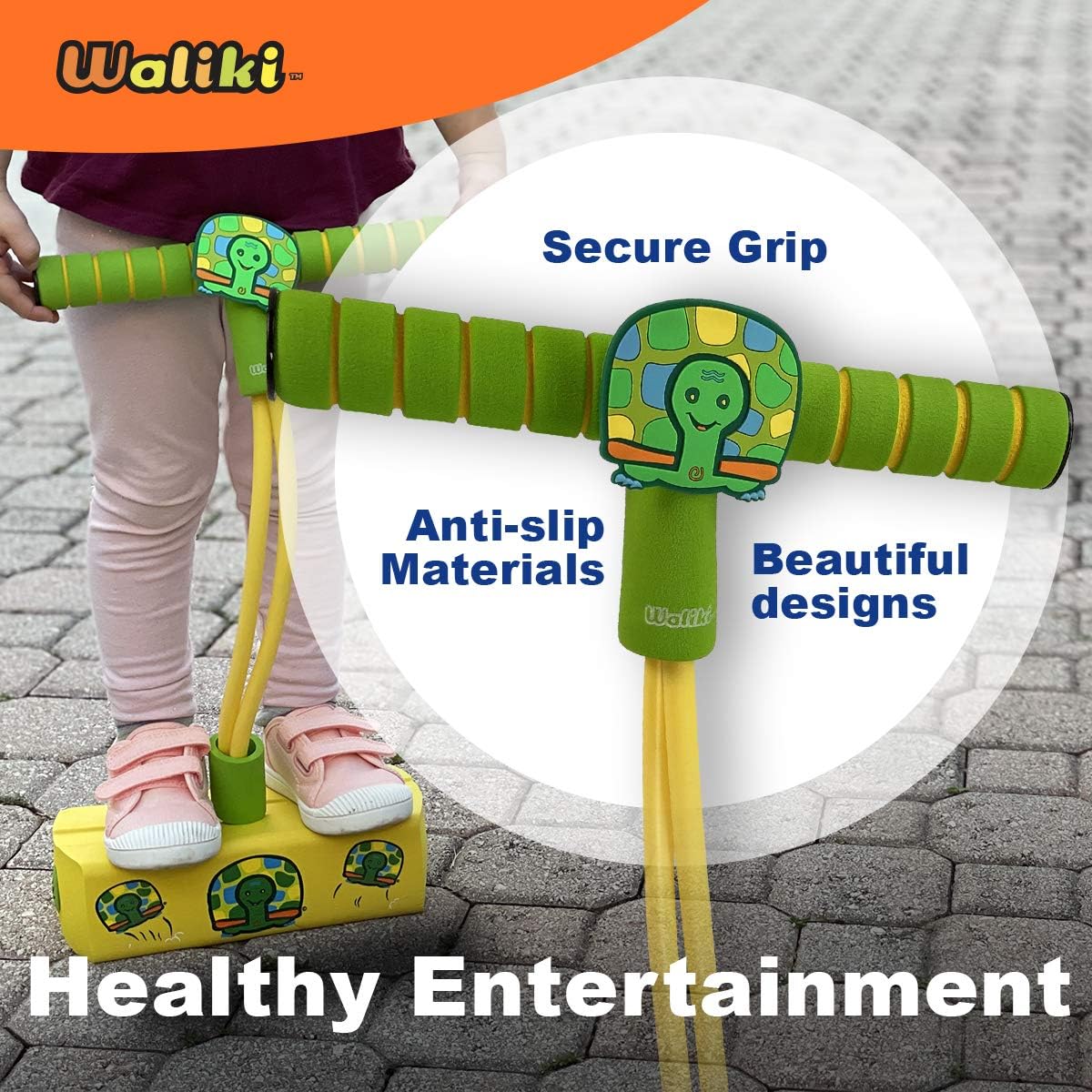 WALIKI Foam Pogo Jumper | Turtle Hopper | Best Toy for 5 Year Old