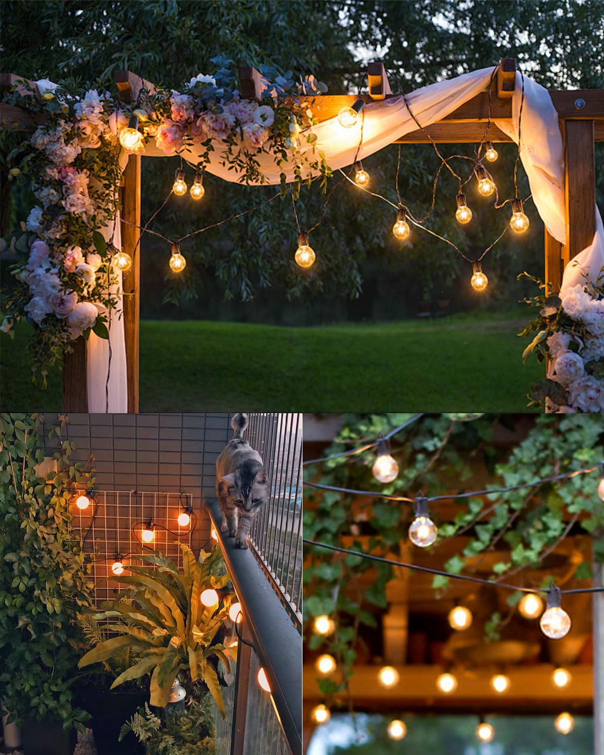 Stringa Luminosa A LED Per Esterni NETTLIFE 15 M Lampada Da Giardino IP65 Impermeabile 16 Lampadine | Leroy Merlin - Foto 7