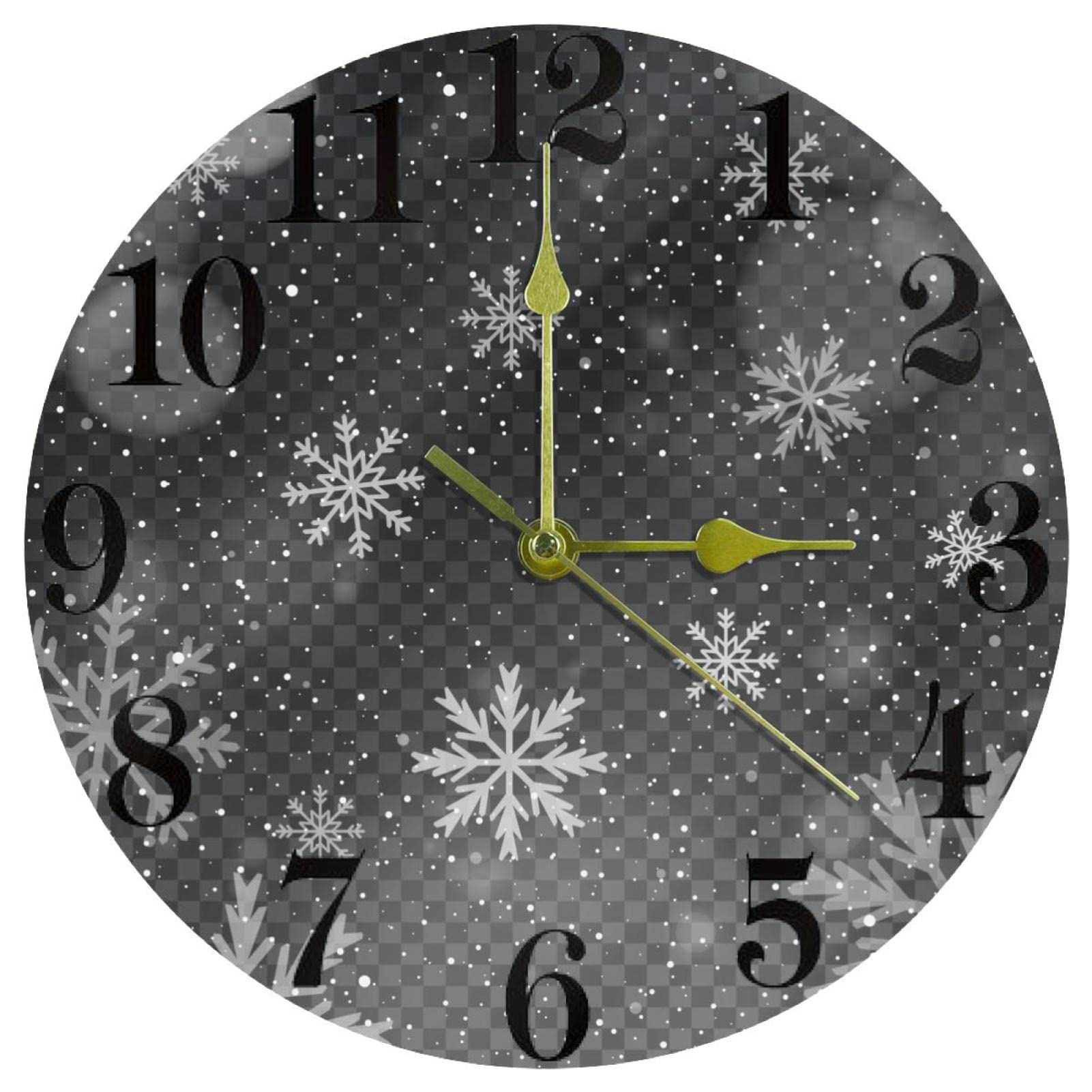 Horloge murale à quartz de 25,4 cm ronde et silencieuse pour le bureau