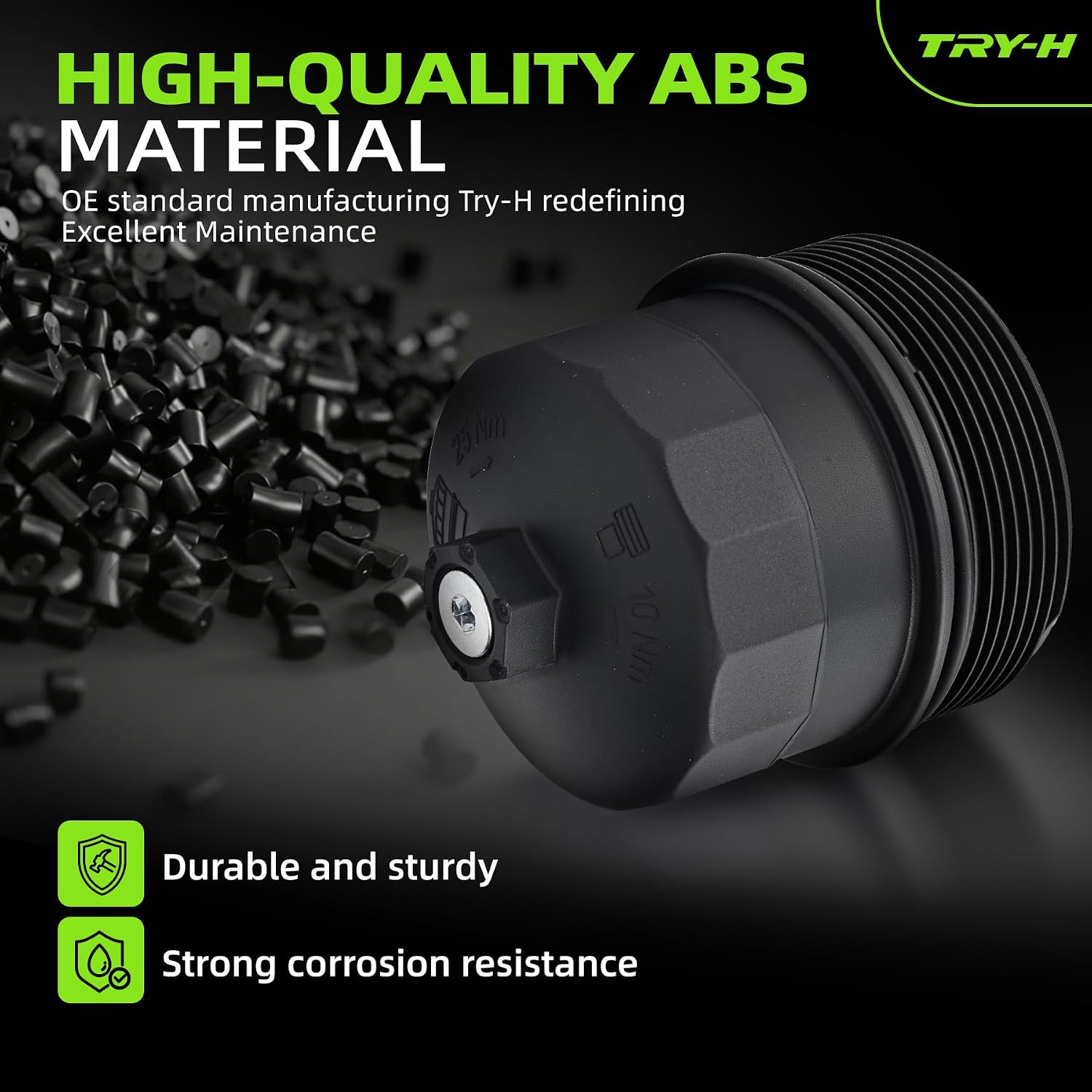 11427521353 Oil Filter Housing Cap Engine Cover Assembly for BMW 750Li 745Li 645Ci 745i 545i 550i 750i 650i 760i 760Li X5 Alpina B7 Replace# 917-072 V20-1225 11420151457 SK121442