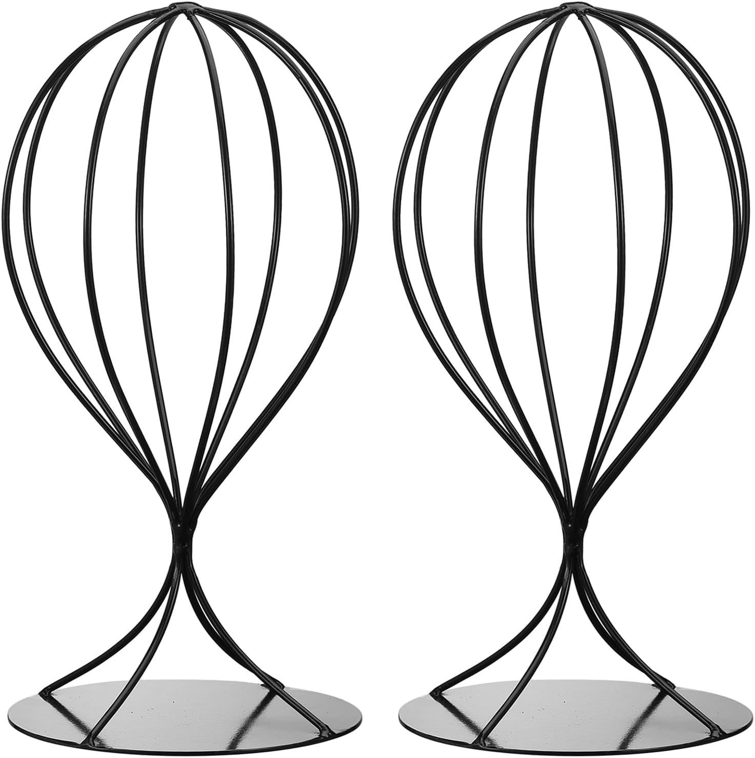 uxcell Metal Hat Display Stand 2 Pack Tabletop Hat and Wig