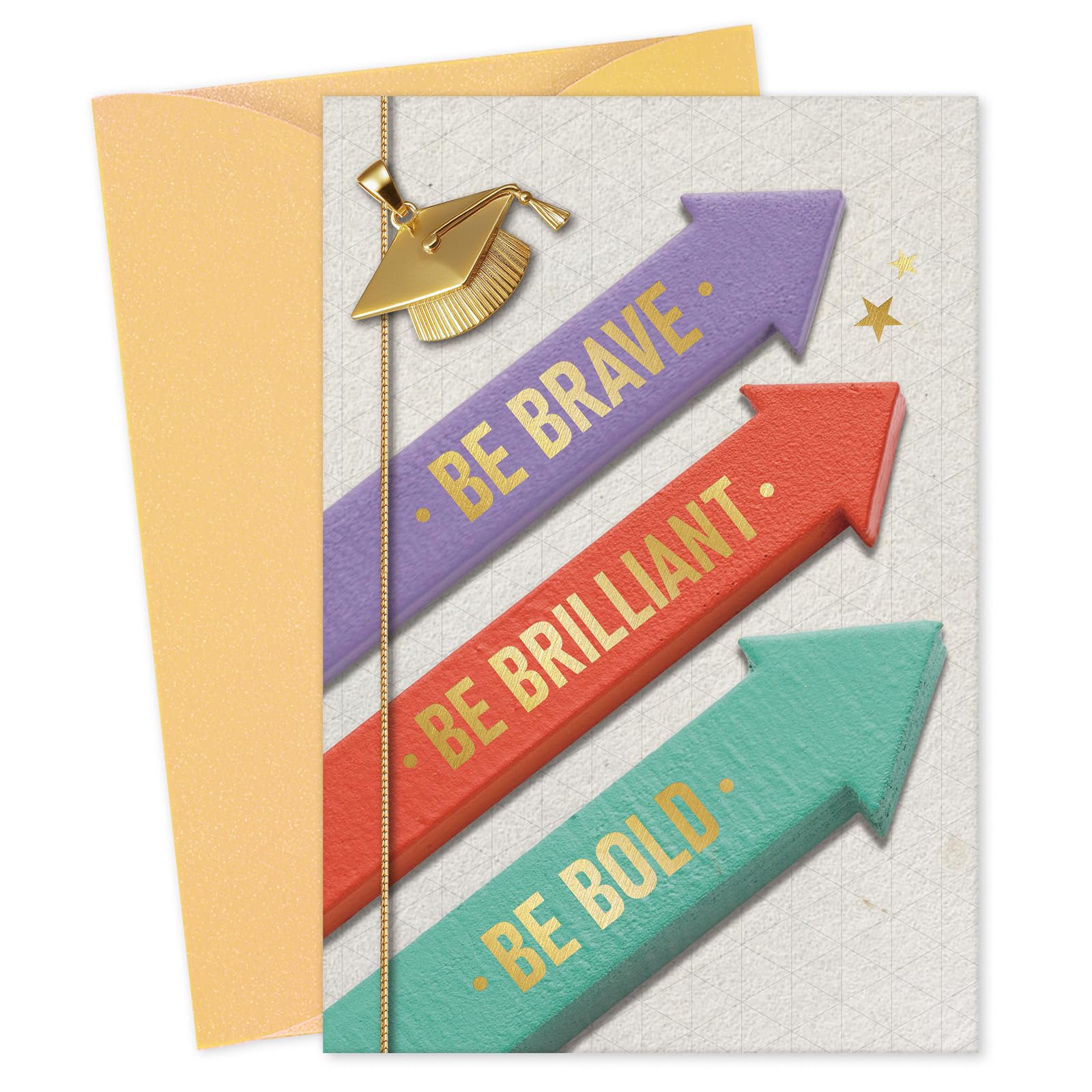 D24TIME High School Graduation Cards for Him Her - 2025 Graduation Card for Grandson Granddaughter - College Congratulations Graduates Gift for