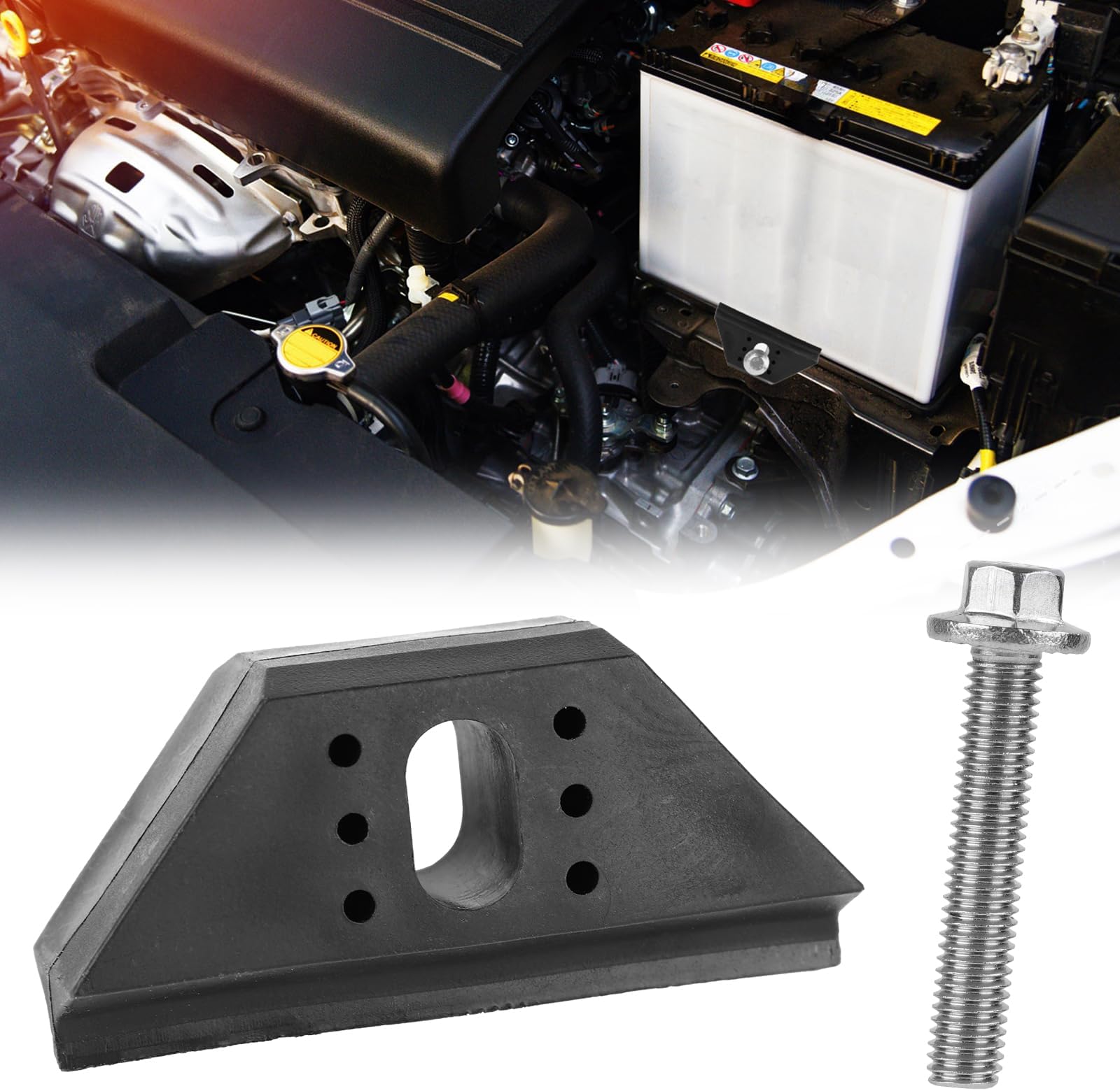 Battery Hold Down, Reliable Battery Base Clamp with 1 Screw Versatile Car Battery Holder Stable Car Accessories Battery Securing Bracket for Buick Cadillac Chevy 14005061