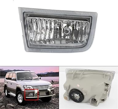 Headlights Assembly For TOYOTA For LAND For CRUISER For PRADO 90 1996 1997 1998 1999 2000 2001 2002 2003 Front Bumper Fog Light Lamp Driving Light Reflector Front lamp assembly(Left Side)