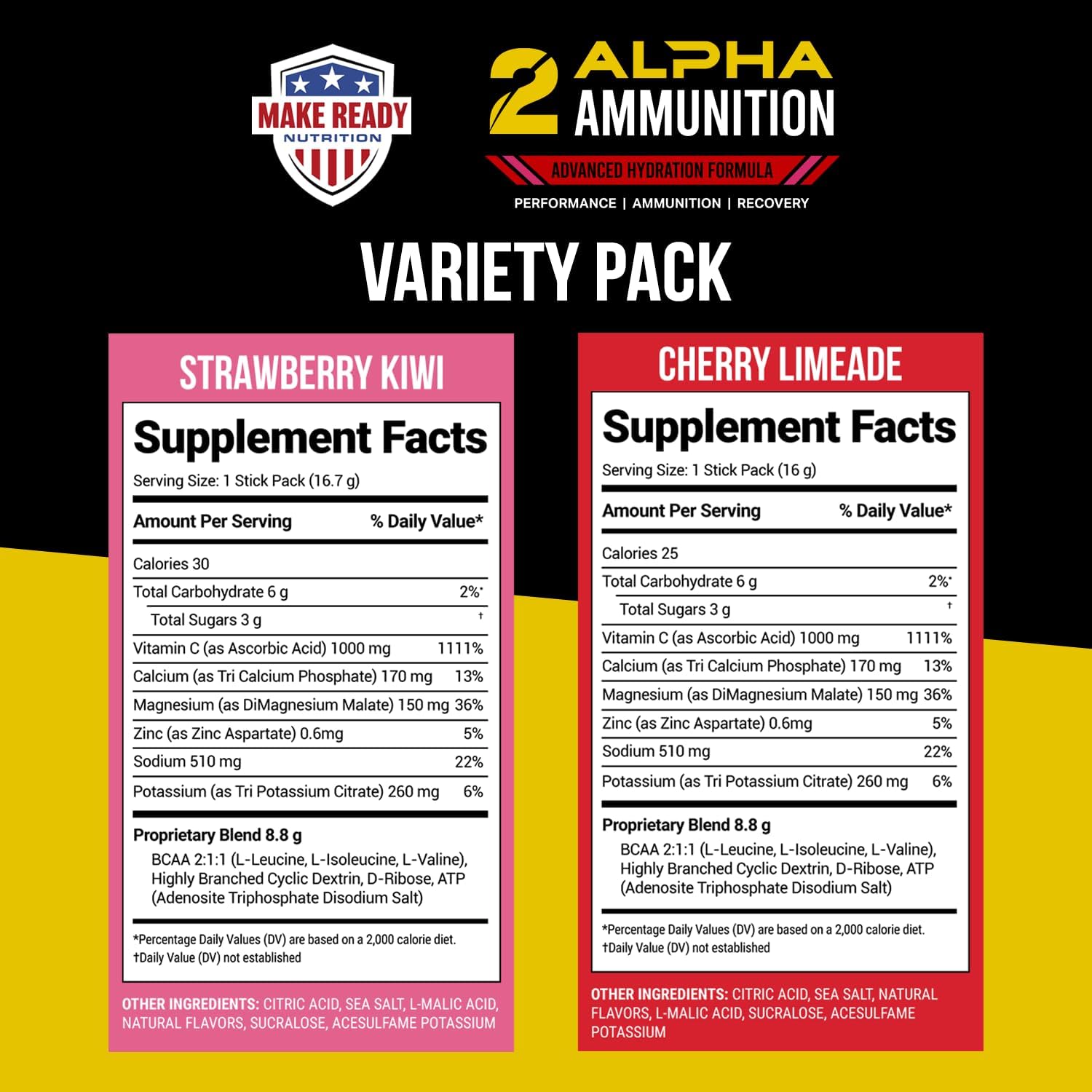 2Alpha Ammunition Variety - 15 Servings Stick Pack