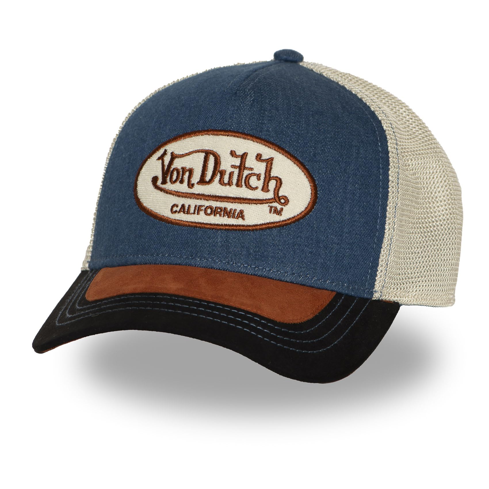 Von Dutch Men's & Women's Adjustable Snapback Cap, Blue, Size TU