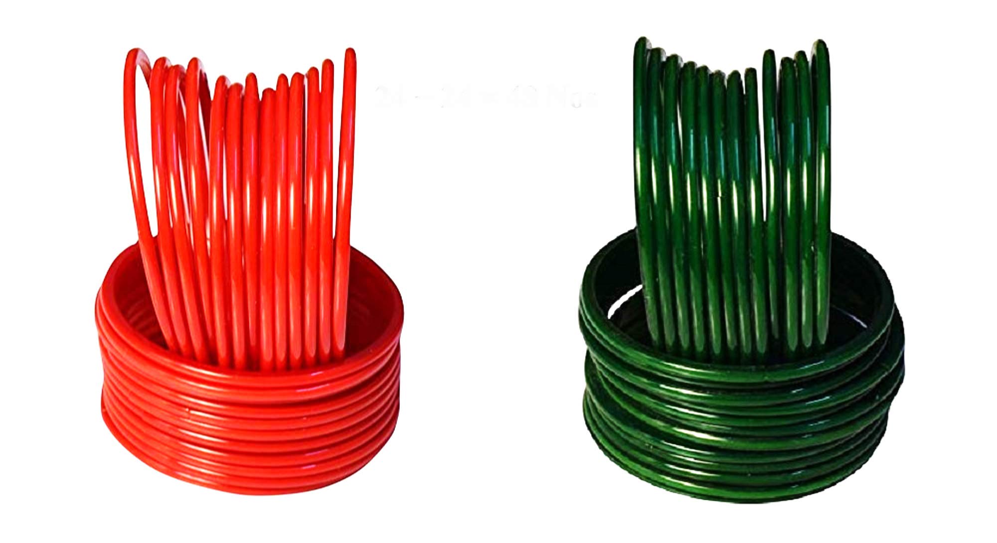 Sandeep Plain Glass Bangles Set in Red,Green Colour for Girls and Women,(24+24 = 48 Bangles) (2.6) (B08K4XY2KH) Amazon Price History, Amazon Price Tracker