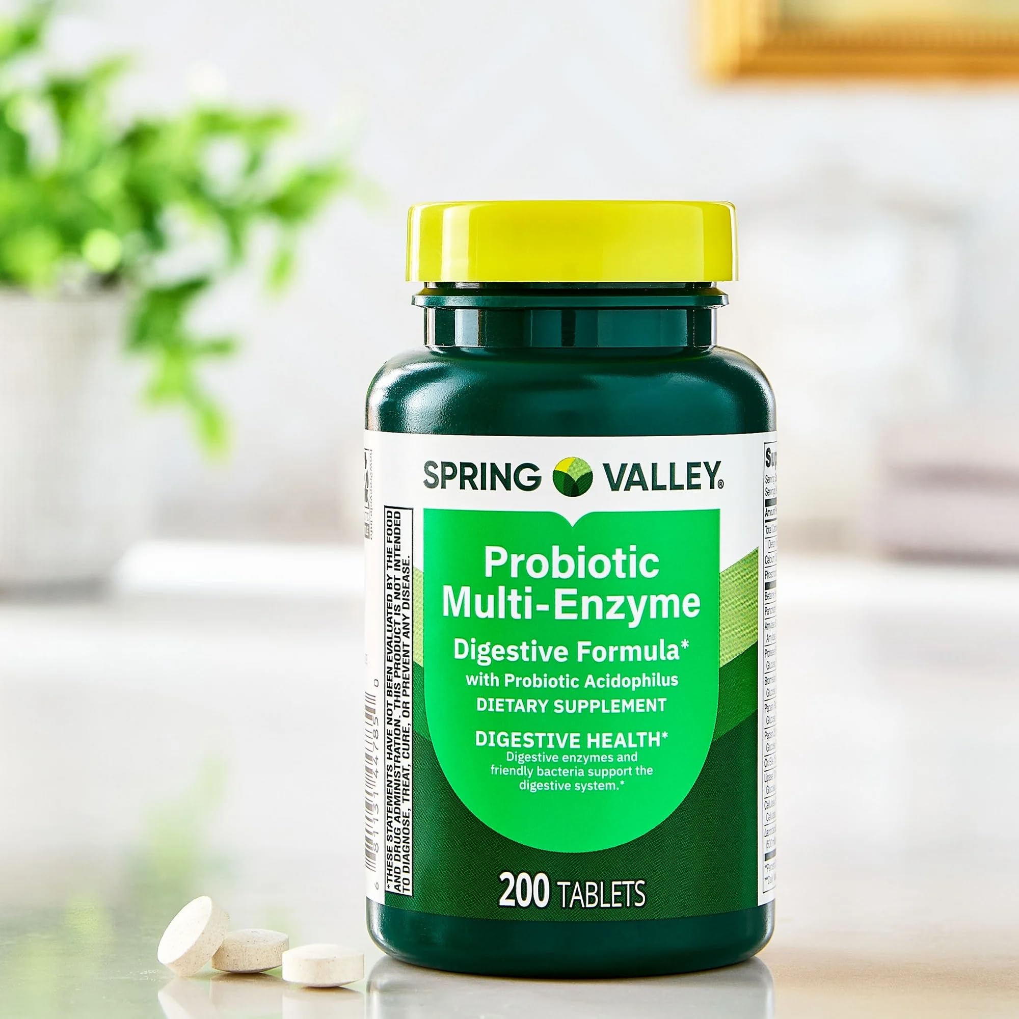 Probiotic Multi-Enzyme Digestive Formula Tablets – 200 Count – Supports Digestion, Bloating & Gut Health — Amazon image 3
