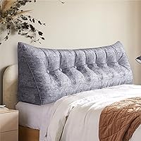 Vista 8 de Almohada de cuña acolchada de 14 libras para cabecero posicionador corporal soporte para la espalda almohada triangular para cabecero para dormir