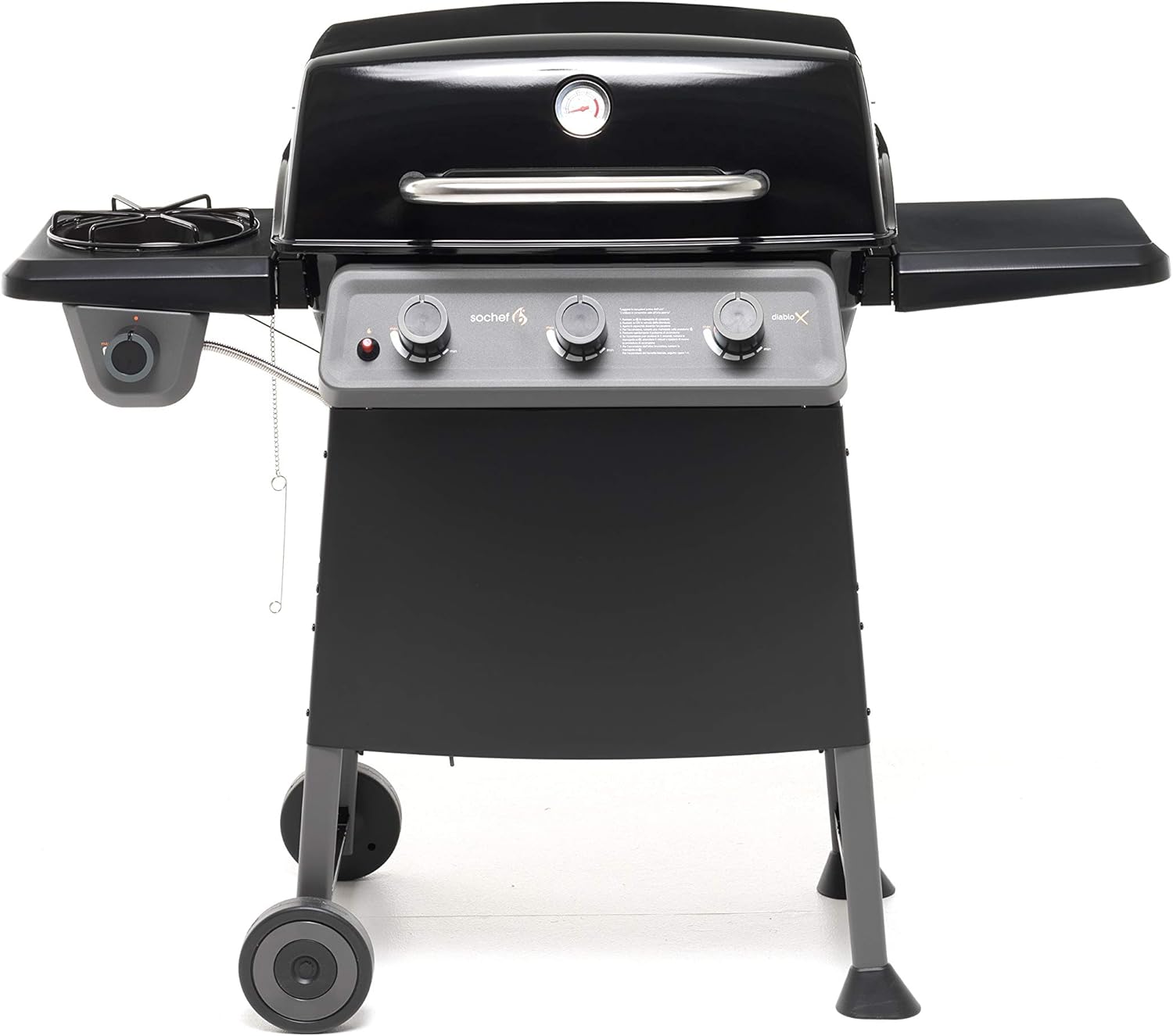 Sochef G32013 DiabloX Barbecue, Metodo di Cottura a Diffusione, Acciaio Verniciato, Nero/Grigio Sochef G32013 DiabloX Barbecue, Metodo di Cottura a Diffusione, Acciaio Verniciato, Nero/Grigio