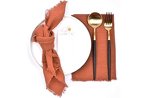 Handmade Rust Cotton Napkins