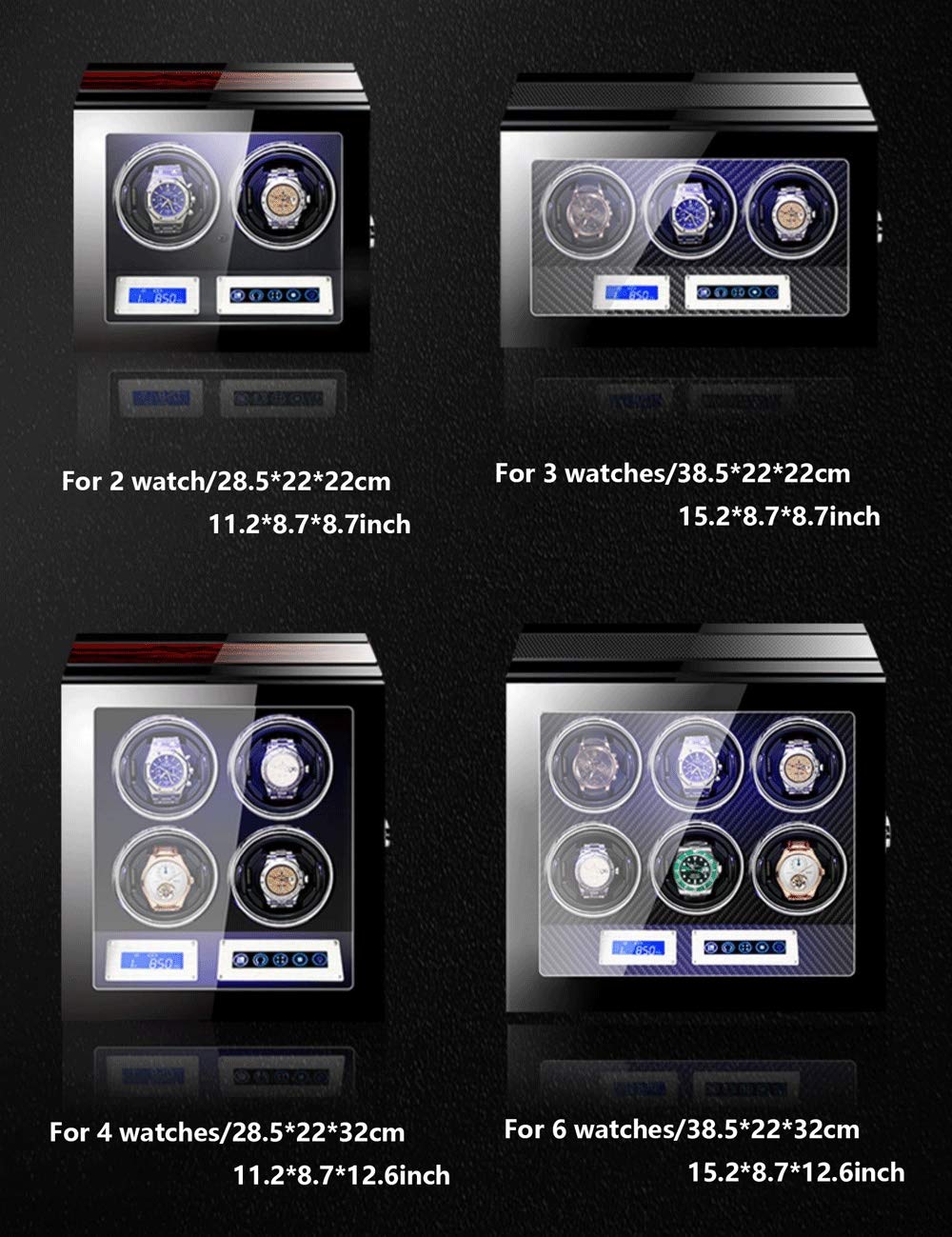 Oglądaj skrzynki dla mężczyzn Slots Organizator Solid Wood Organizer Display Box: Najlepszy prezent na urodziny, ślub lub Nowy Rok powerfully
