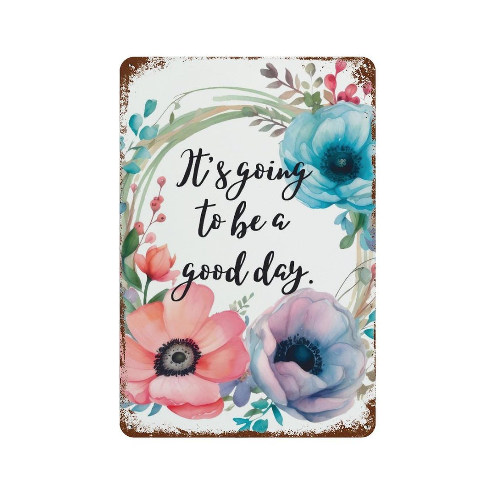 xiaoxiaoshen Affirmation Quote Print Wall Decor Art Metal Tin Poster Modern Home Decor Art Home Bar Shop Decorations Vintage Sign 30x20cm