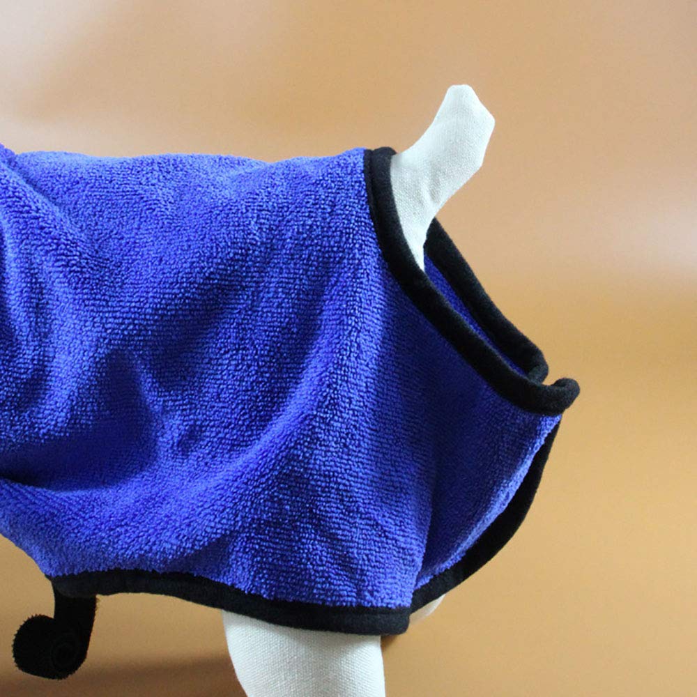 Serviette de Bain en Microfibre à Séchage Rapide pour Chiens, Serviette pour Chien - Absorbante Douce et Lavable, 60x78cm