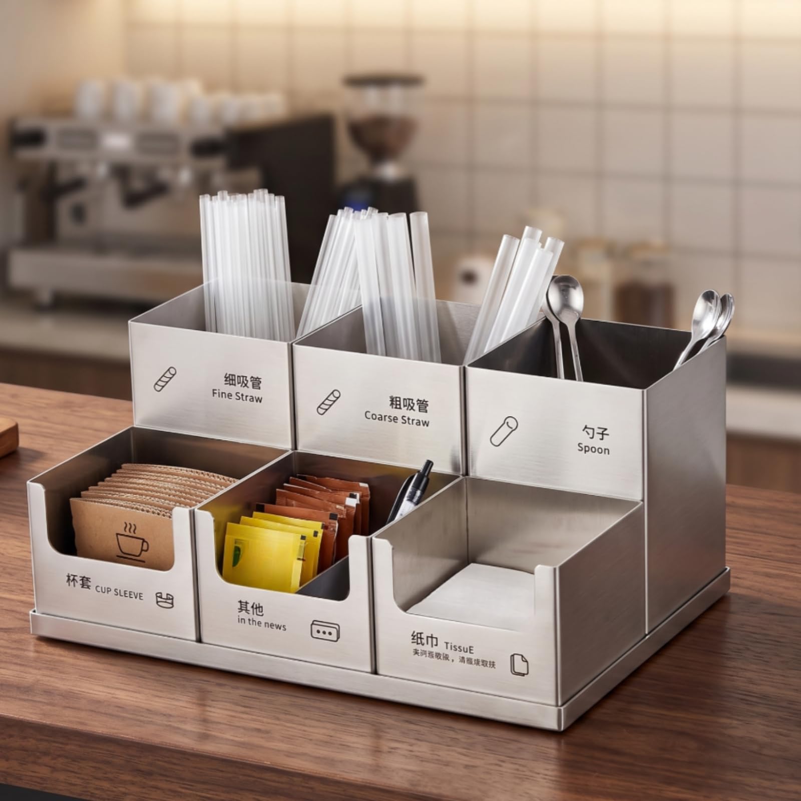Qianly Organizzatore per Cannucce Ordinato