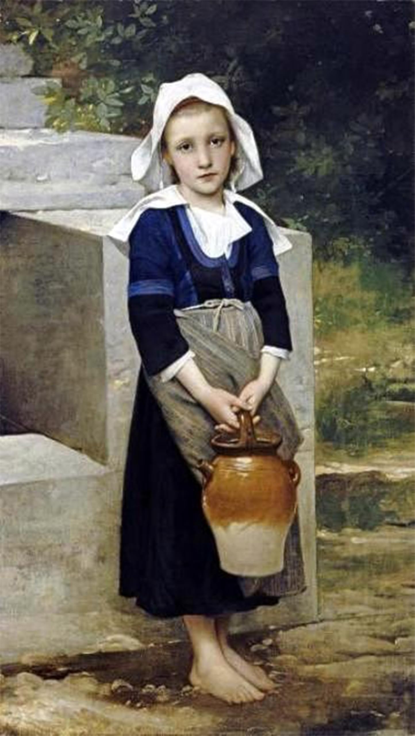 SERENDIPITP Vintage Wall Art Canvas Nordic Poster Canvas Print Picture Water William Adolphe Bouguereau Wall Art Poster for Home Decor 60x90cm