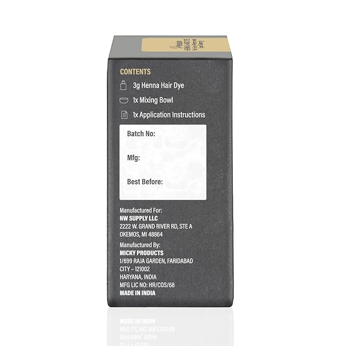 Kit de Henna para Coloración de Cabello - Tinte para Raíces - 3g (Marrón Oscuro) miniatura 8