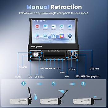 Amazon.com: [2G+64G] Single Din Flip Out Car Stereo,Android