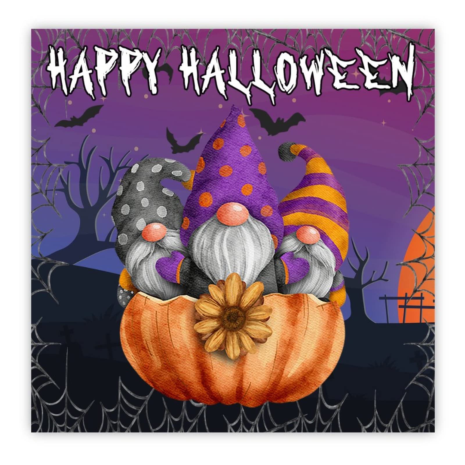 Panneau Happy Halloween en bois : cadeau de mariage original d'octobre