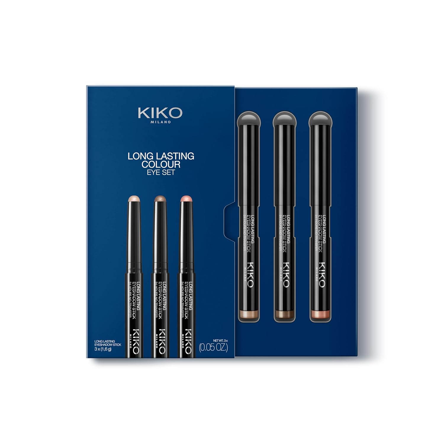 KIKO Milano Long Lasting Colour Eye Set 01 | 3 Eyeshadow Sticks With 24-Hour Hold - Image 4