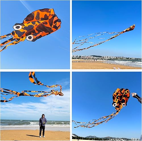 Miniatura 4 de Mint's Colorful Life Octopus Kite for Kids and Adults, Large Frameless Soft Parafoil Kites, Huge Easy Flyer Kites for Beach Trip & Outdoor Activities