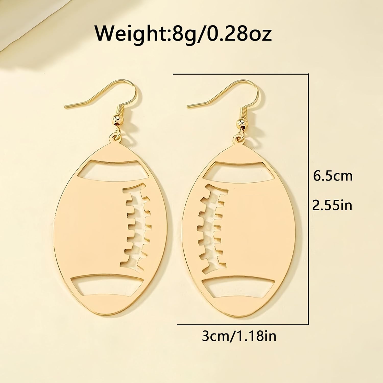 Football Earrings for Women Game Day Earrings Sport Ball Dangle Earrings for Rugby Sports Lover Football Mom - Image 6