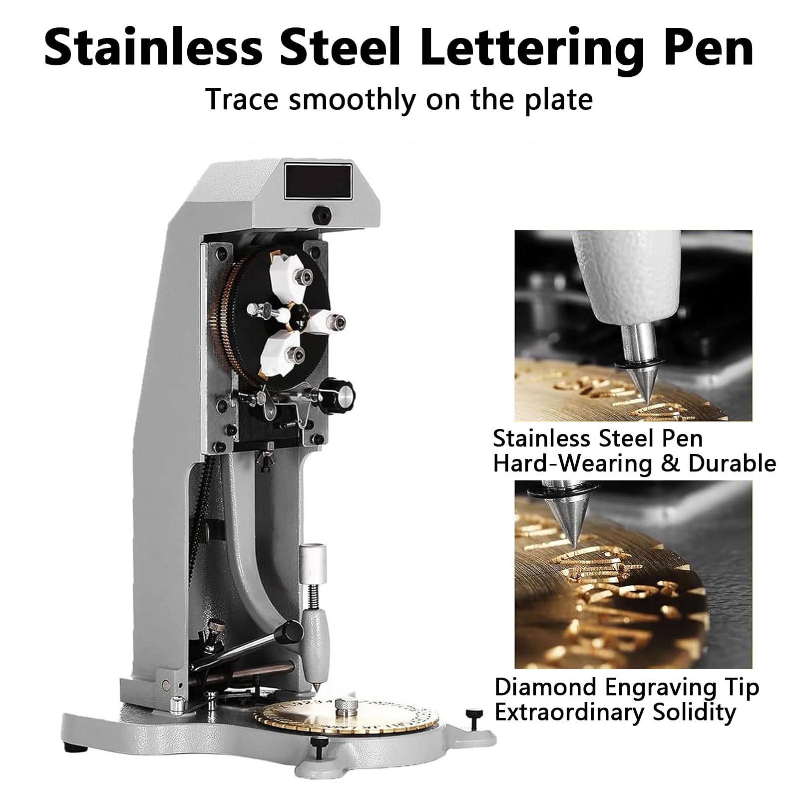 Machine de gravure de bague intérieure pour bijoux, gravure rapide et précise de 1,5 mm à 2,0 mm, idéale pour la personnalisation de bagues personnalisées