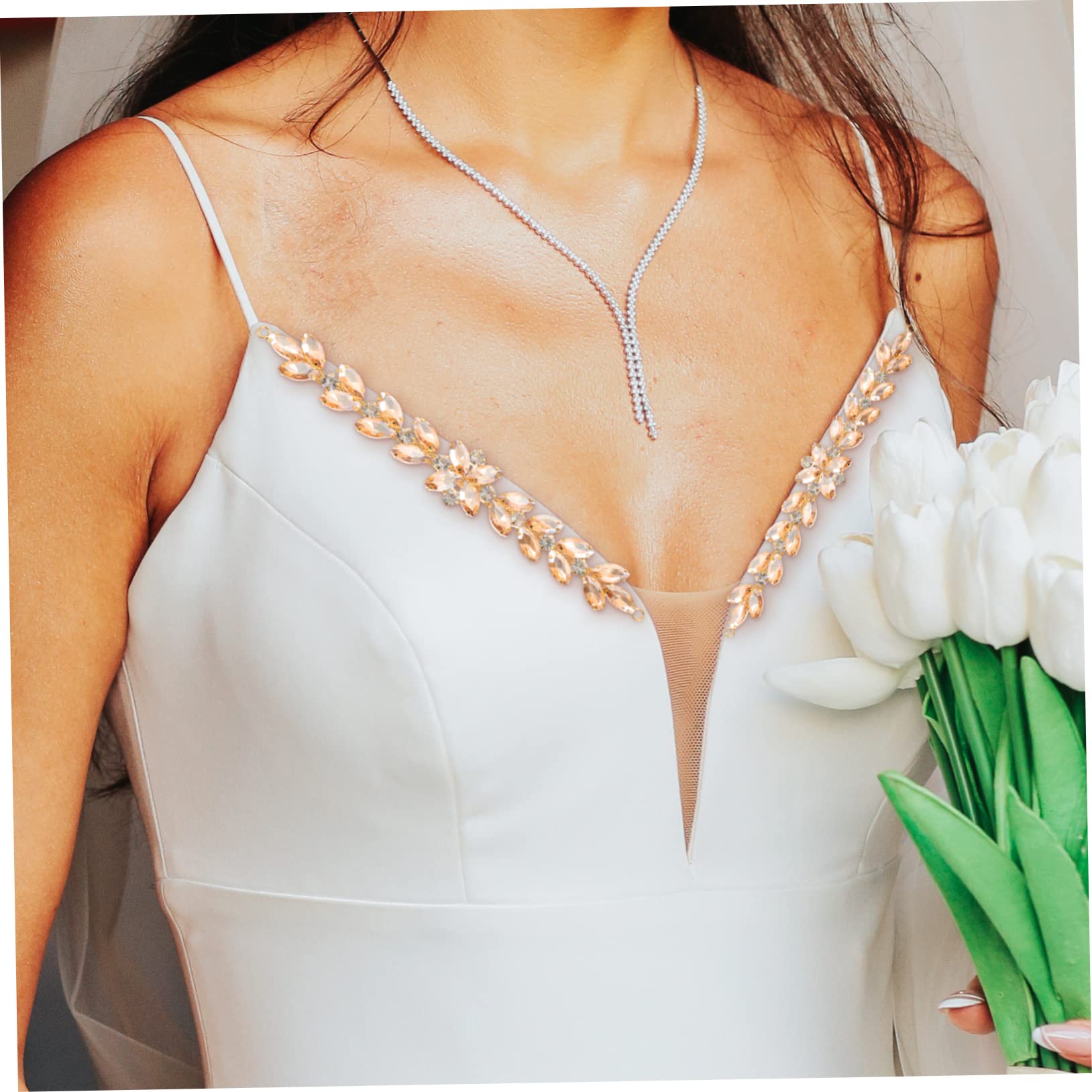 LALAFINA 5pezzi Applique Strass Di Per Abbigliamento Decorazione Per Vestiti Scarpe e Accessori Per Cerimonie e Feste Design Elegante e Brillante Facile Da Applicare