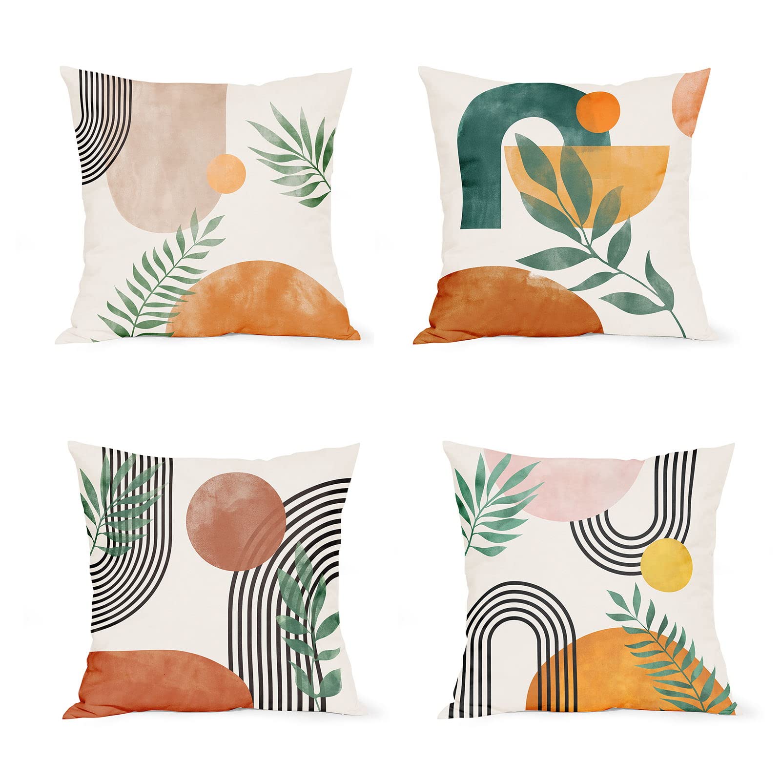 4-Set of Throw Pillows (Inserts and Covers)