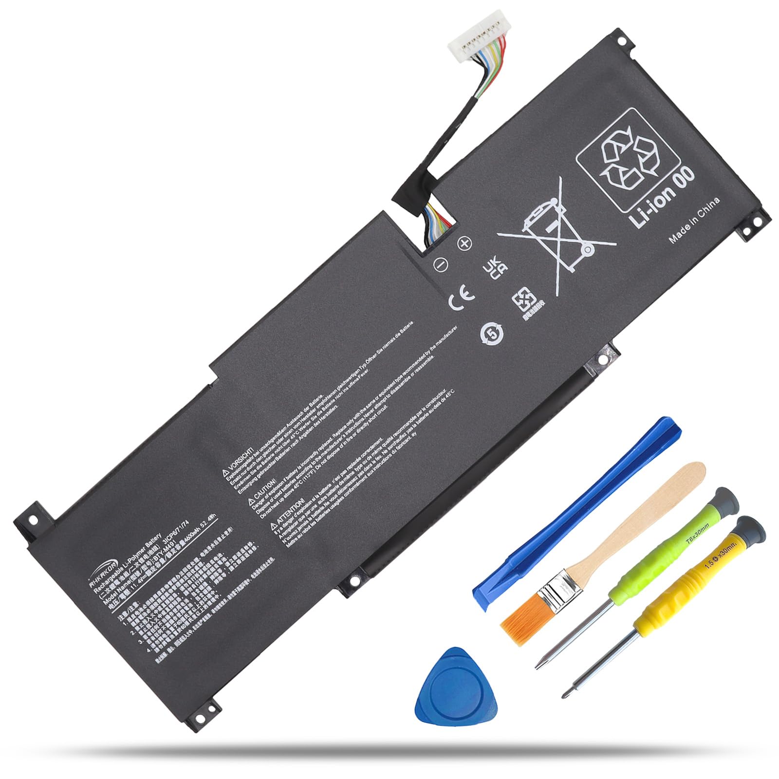 Amazon.com: RHKRKQN BTY-M491 Laptop Battery Replacement for MSI