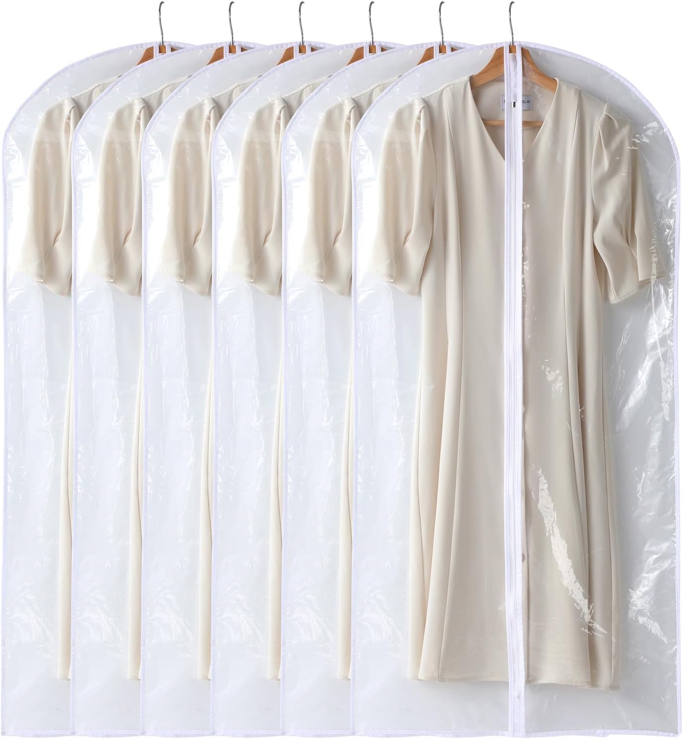 Garment Bags for Hanging Clothes, 2 PCS DustProof Clothes