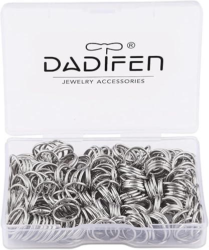 Miniatura 2 de 300 anillos de acero inoxidable de 0.394 pulgadas para hacer joyas, anillos abiertos de plata de calibre 18 para pulseras, aretes y collares